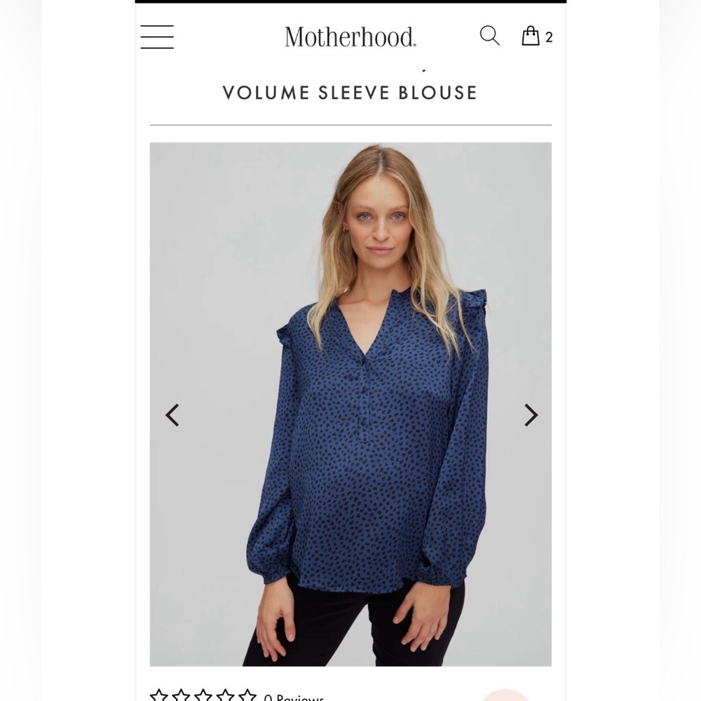 NWT Maternity Heart Print Top